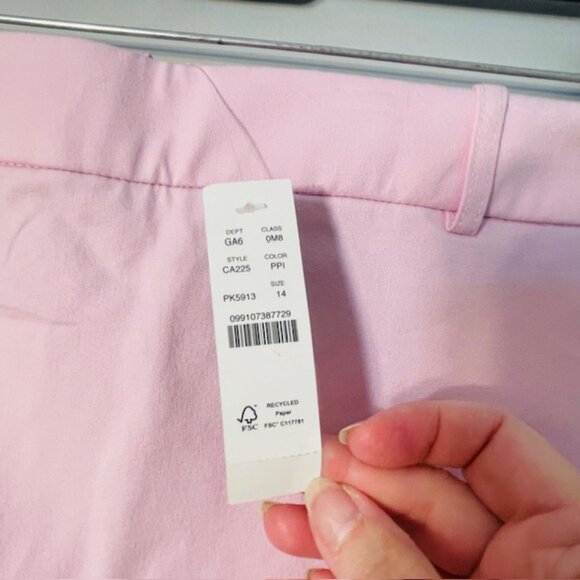 J. Crew Mini Skort Stretch Cotton Blend Pink New NWT 14 - Picture 3 of 8